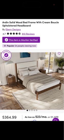 Ardin Solid Wood Bed Frame