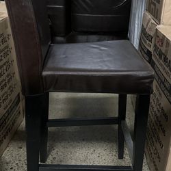 Chair Leather Set Of 2 For Sale 