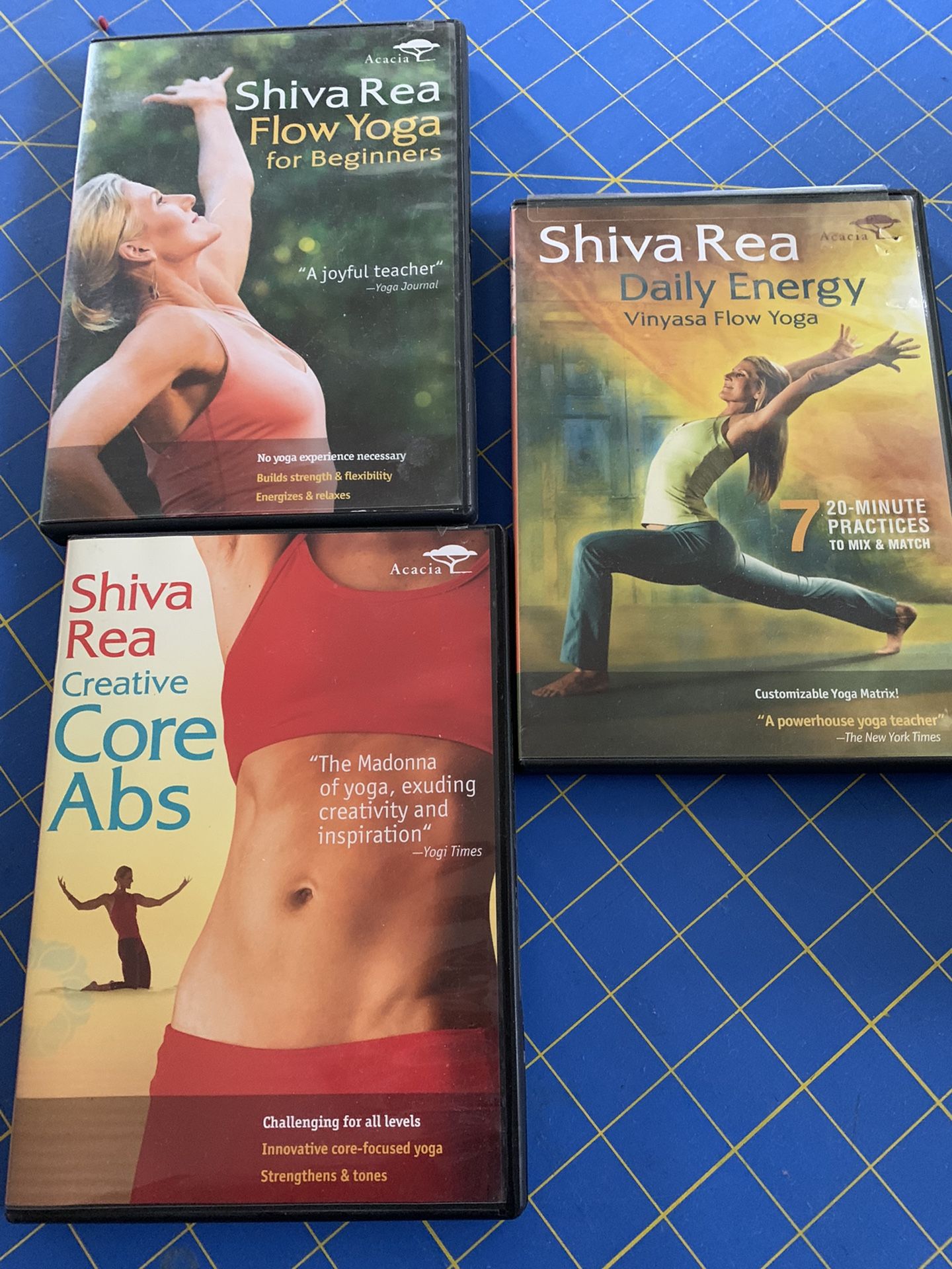 Lot Of 3 Shiva Rea Yoga Dvds