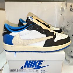 Nike Jordan 1 Low Travis Scott Fragment Blue Size 9