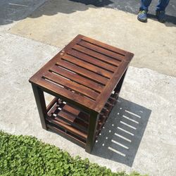 Wooden Nightstand / Table