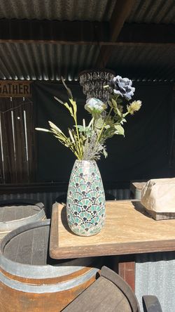 Mosaic Tile Decorative Vase