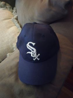 Navy white soxs hat
