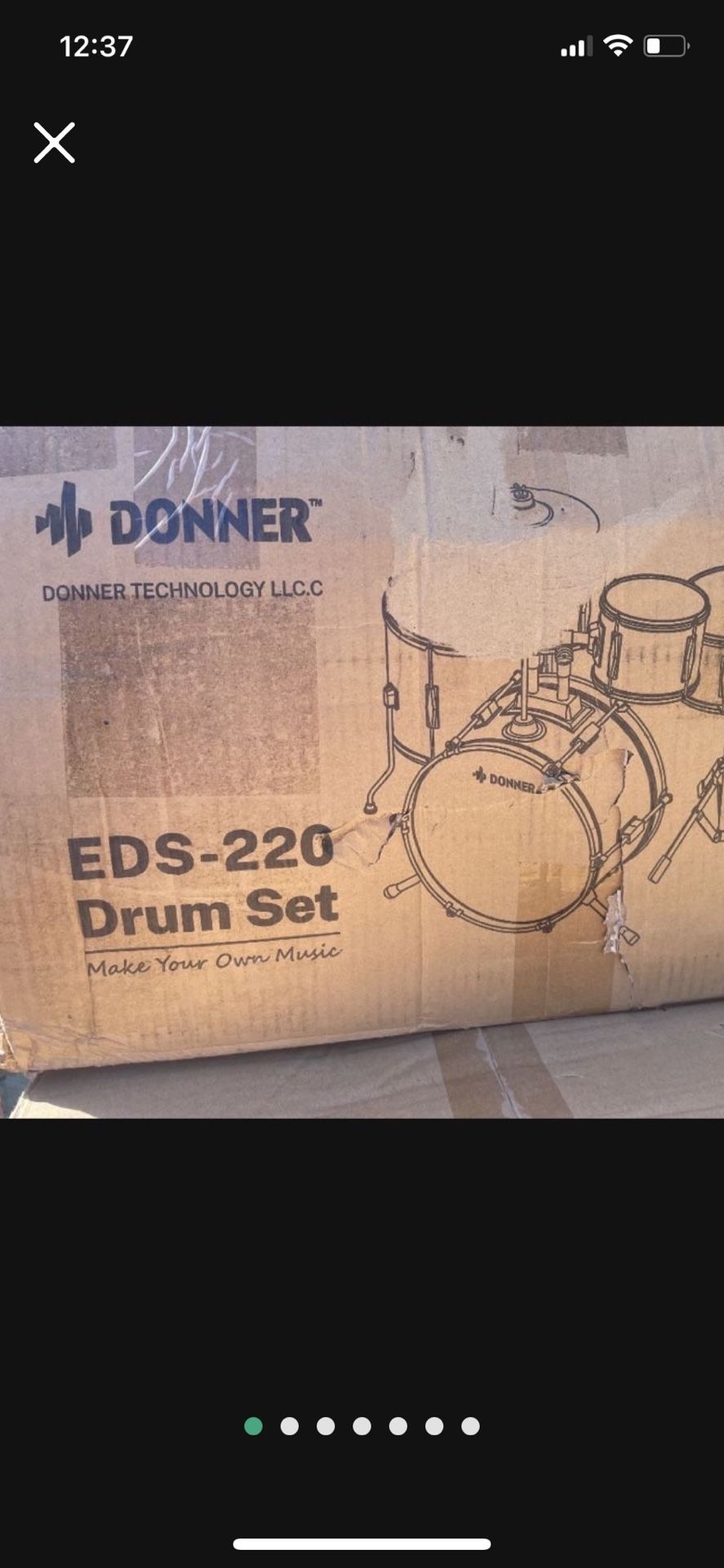Brand New Donor Drum Set Still New In original Box Complete Set Retail Price $240
