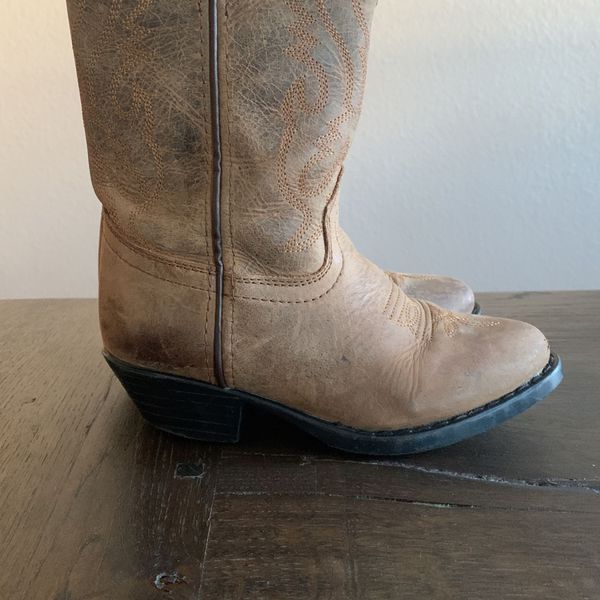 Leather Cowboy Boots From Boot Barn Kids 12 for Sale in Norco, CA - OfferUp