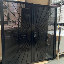 Brand New Sun Style Heavy Double Security Door 72x80