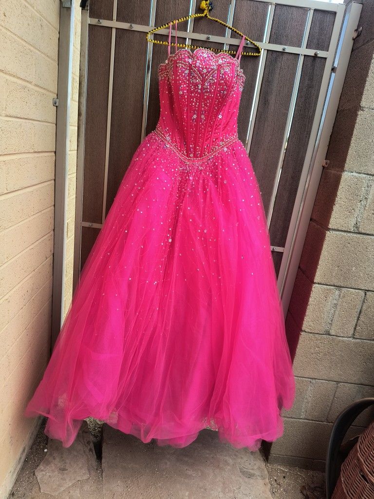 Beautiful Bright Pink Formal Dress