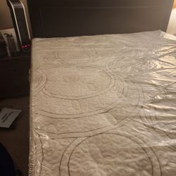 King CAL Bed Frame And Mattress.