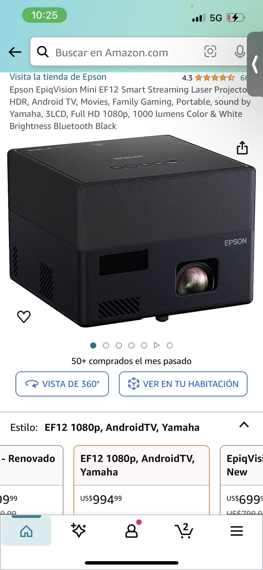 Epson Projector With Screen 
