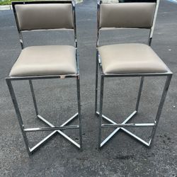 Silver/Gray Hightop Chair Set