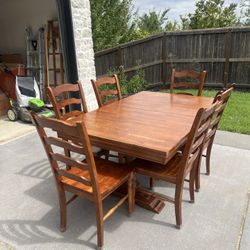 Solid wood table