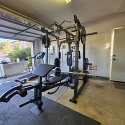 Smith Machine 2001 | Multi-Use Adj Bench | Gym Equipment | Fitness | Squat Rack | Excercise |🔴WEIGHTS AND BARBELL SOLD SEPARATELY 🔴 FREE DELIVERY 🚚