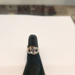 Gold Crystal Ring