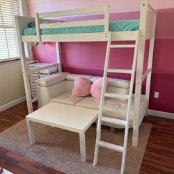 Wood Twin Loft Bed