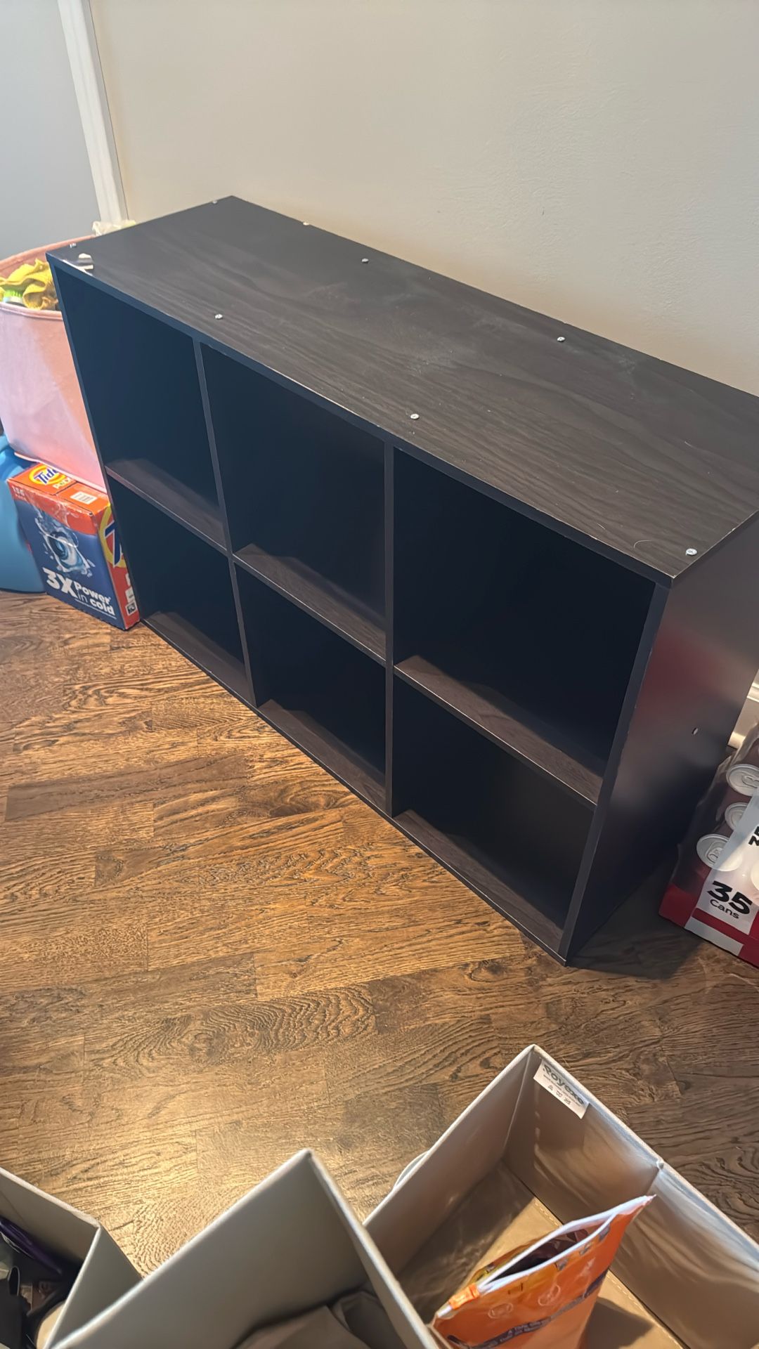 Black 6 Cube Shelf
