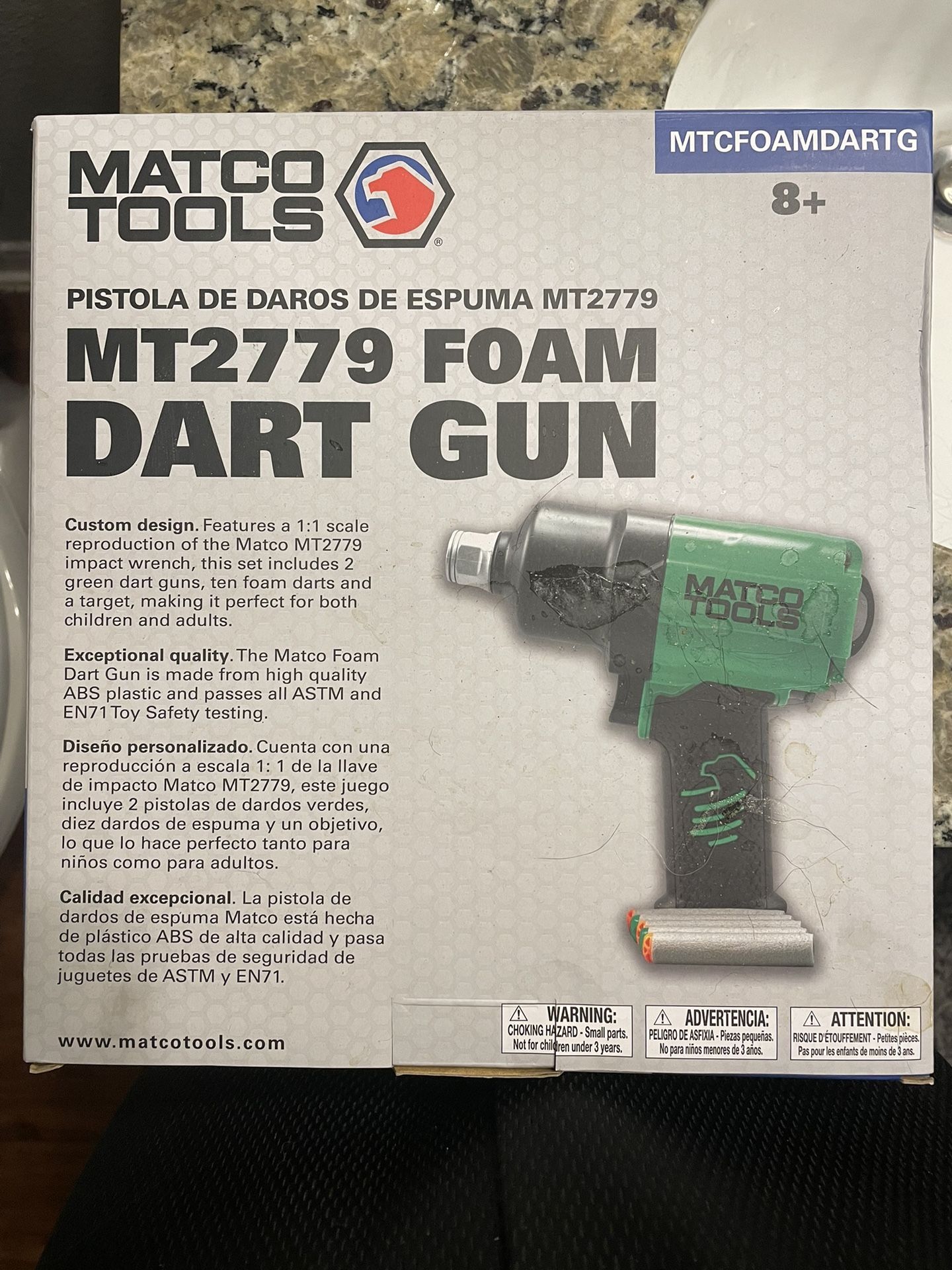 Matco Impact Gun Nerf Gun Set With Billets And Targets 
