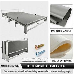 Folding Guest Bed with Mattress Space-Saving, New