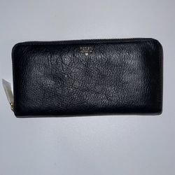 Fossil Clutch Black Wallet For Woman 