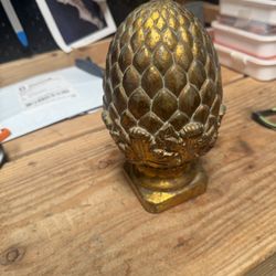 Decorative Gold Finial / Artichoke Ornament – Mediterranean Style  Price   $20  Description   Decorative gold finial ornament with artichoke /