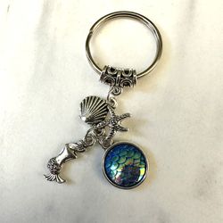 Mermaid  Charm Keychain