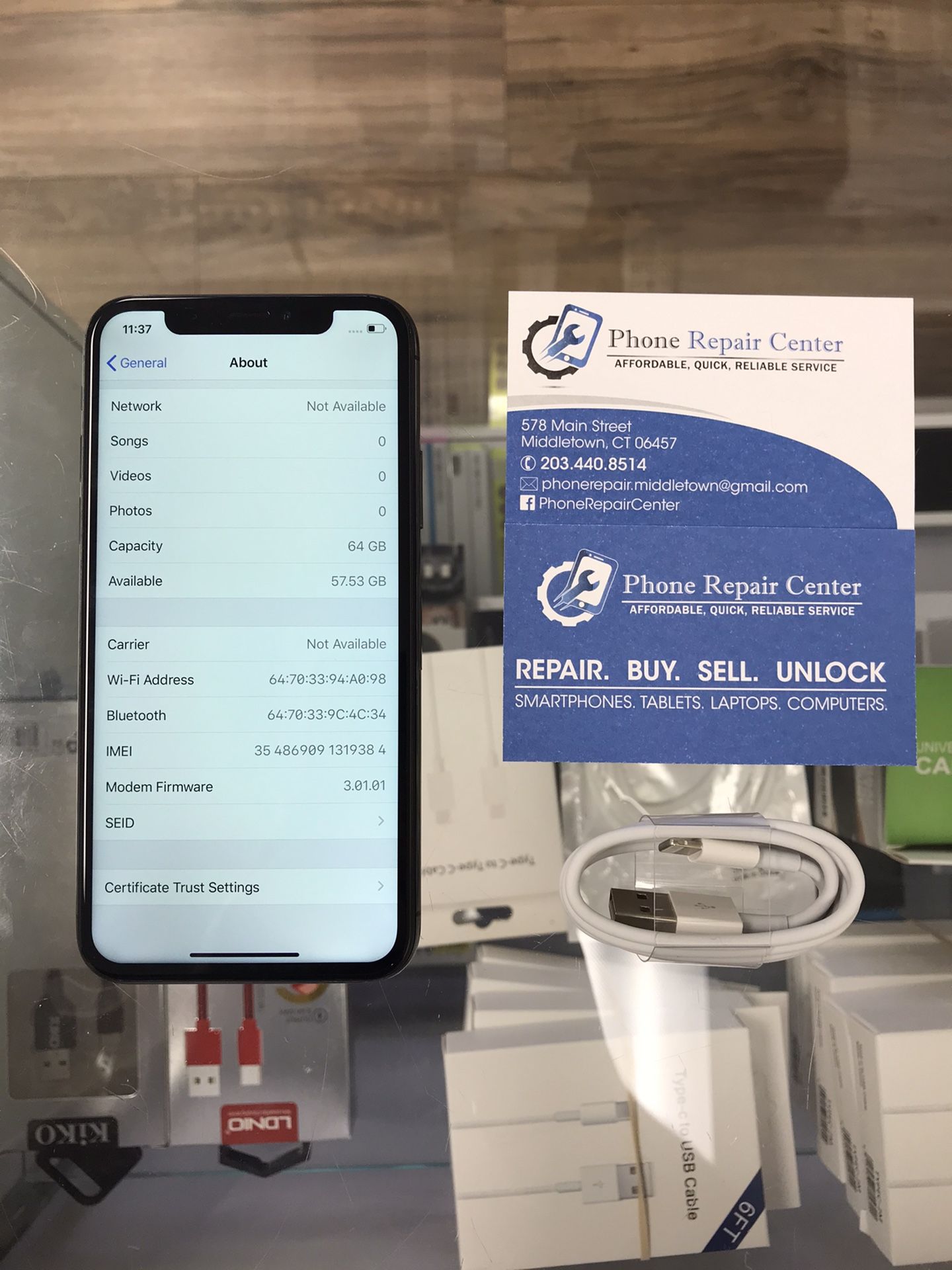 IPhone X Unlocked/64gb
