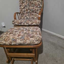 Glider And Ottoman. 