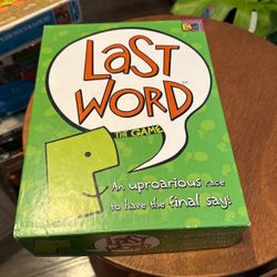 Last Word The Game an Uproarious Race To Have The Final Say! New Open Box