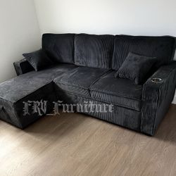 New Black Sofa 