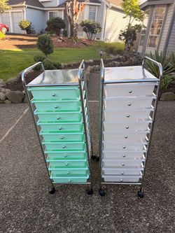 10 Drawer Rolling Cart