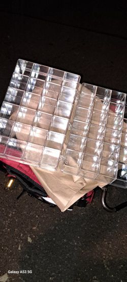 Storage cases set up two