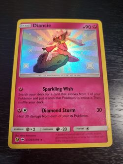 Ultra Rare Diancie Holo Pokemon Card and 2 full arts And one Charizard EX