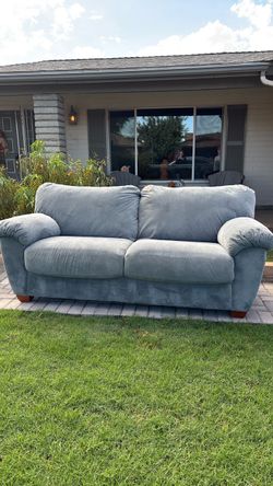 Blue small couch
