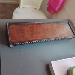 Perfume Vanity Little Table For Your Dresser Or Countertop Or Desktop Looks Like Copper But It Is Metal And It's Very Beautiful Very Unique And Very F