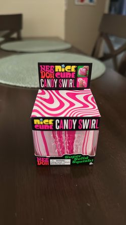 Nee Doh Nice Cube Candy Swirl Squishy Toy