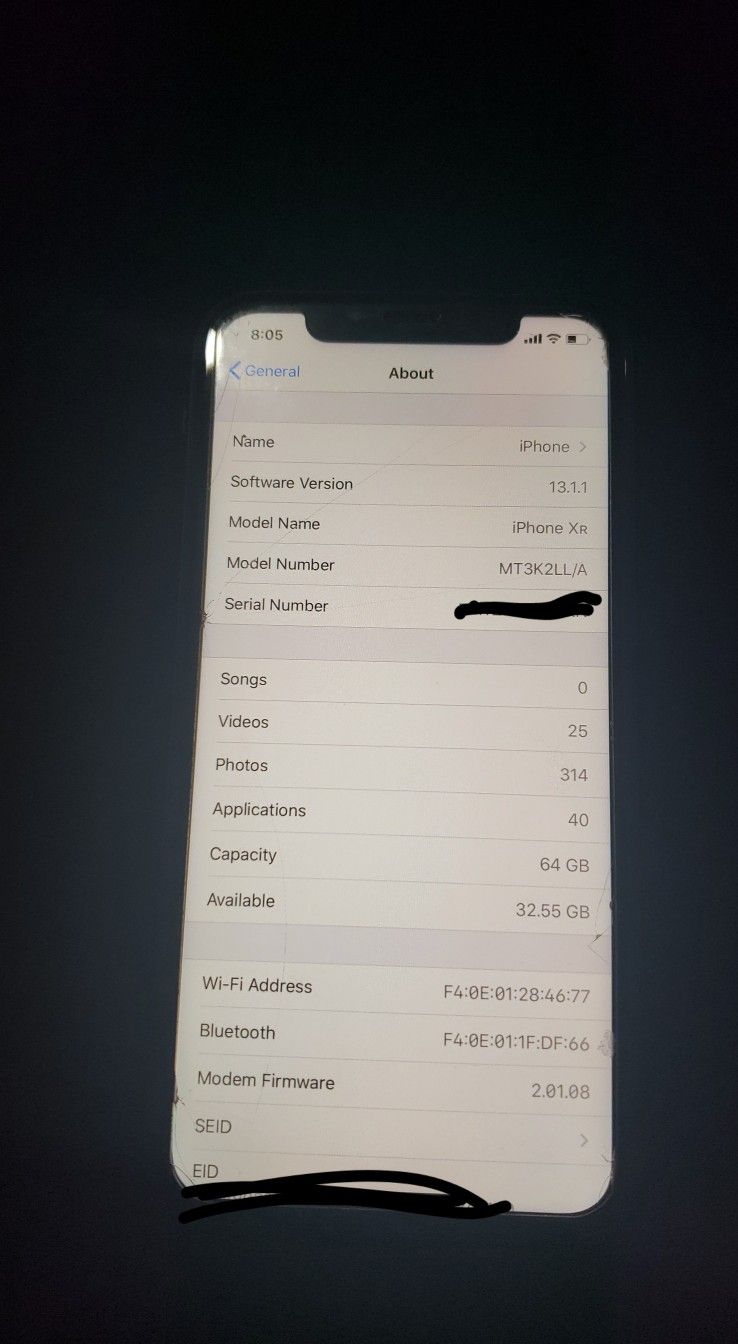 IPhone XR 64GB Locked