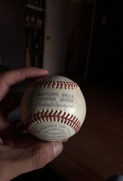 Old time dodgers signed baseball