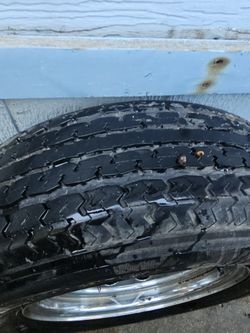 Trailer Rim And Tires
