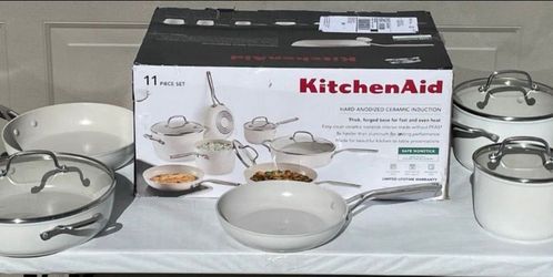 KitchenAid Hard-Anodized Ceramic Induction Cookware Set, 11-piece