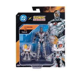 DC x Sonic the Hedgehog Tails and Cyborg Action Figure