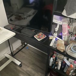 Computer Desk And Adjustable Table