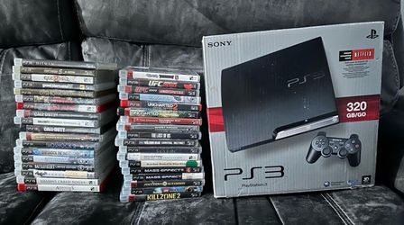 Sony PlayStation 3 Slim 320GB Console With 36 Games