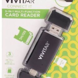 Vivitar Desktop 5-in-1 USB Card Reader