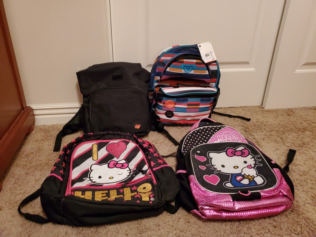 4 BACKPACKS New & Gently Used Backpacks Only $10 For All