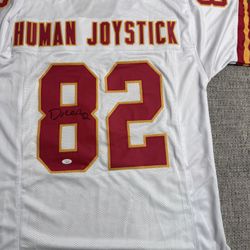 Dante Hall Signed Autograph Custom “Human Joystick” Jersey - JSA Coa Sticker Only - KC Chiefs