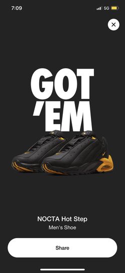 Gold/Black Hot Step For Sale SIZE 10