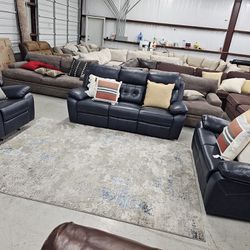 Reclining couch, Recliner, and love seat set for sale 🚚 SAME DAY DELIVERY 🚚