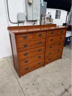 12 drawer solid wood dresser !