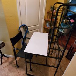 Desk + Chair w/Shelf Storage (2 AVAILABLE)