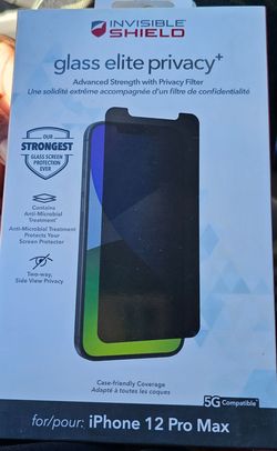 Invisible Shield Glass Elite Privacy+ Screen Protector iPhone 12 Pro Max