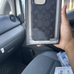 Coach Black and Grey Phone-cases
